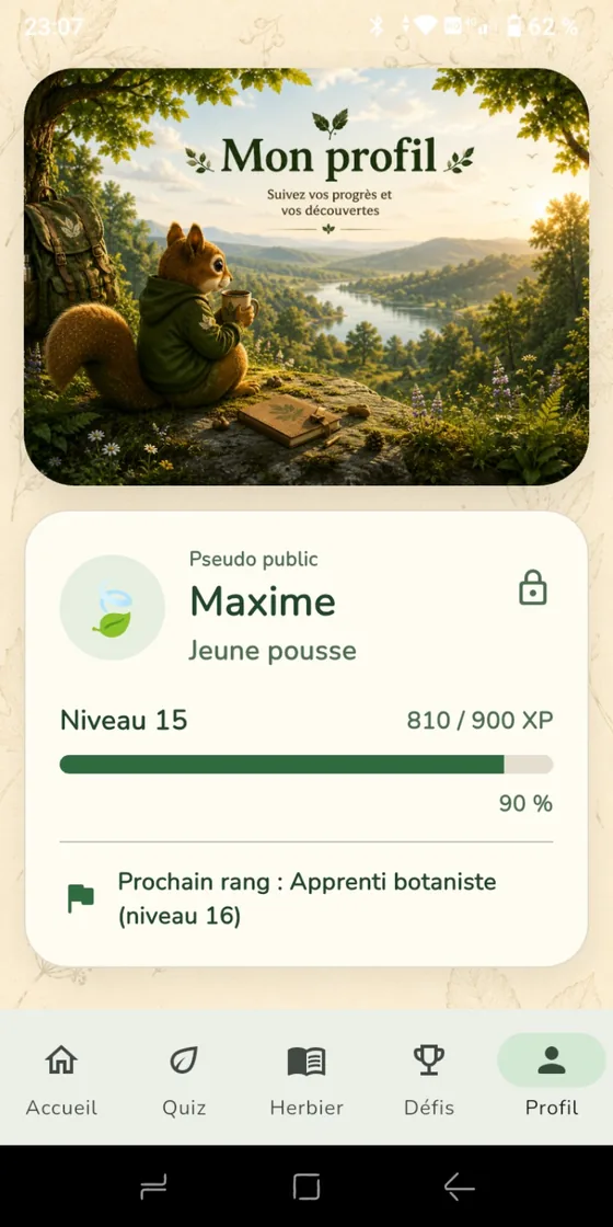 Profil BotaQuiz